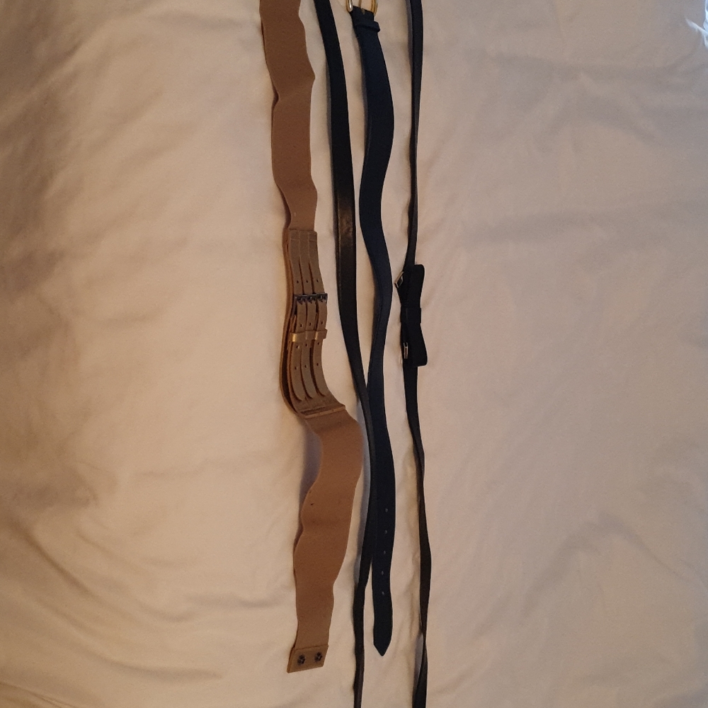 Four (4) fancy belts